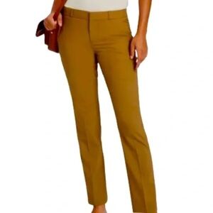Banana Republic Ryan Slim Ankle Pants Mustard Yellow Wool Blend Size 4 women’s
